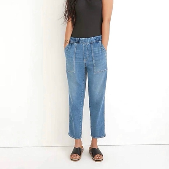 Madewell Relaxed Pull On Jeans Large Tall - Picture 1 of 13